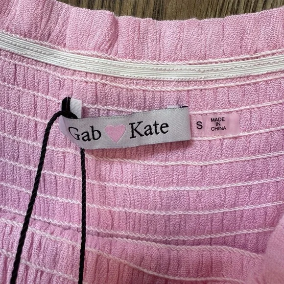 Mixology Gab Kate Ruffle Mini Skort Baby Pink Size Small NWT $58 - Picture 4 of 7